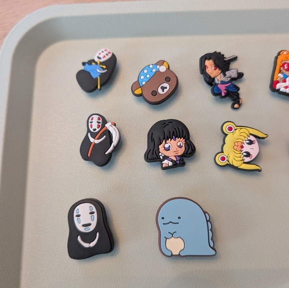 Random Mixed Bulk Lot 14 Pieces Anime Cartoon Inspired Croc Shoe Charms - Picture 2 of 3